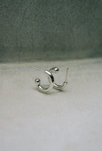 Load image into Gallery viewer, Little Silver Hoops
