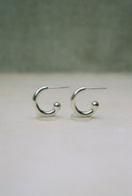 Load image into Gallery viewer, Little Silver Hoops
