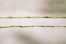 Load image into Gallery viewer, Modernist Gold Petal Link Chain
