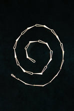 Load image into Gallery viewer, Modernist Gold Petal Link Chain
