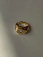 Load image into Gallery viewer, Old Mine Gold Mirror Signet
