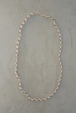 Load image into Gallery viewer, Italian Gold Ridged Link Rolo Chain
