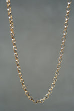 Load image into Gallery viewer, Italian Gold Ridged Link Rolo Chain

