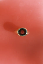 Load image into Gallery viewer, Citrine Heavy Gold Signet Ring
