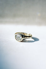 Load image into Gallery viewer, .8ct Old Euro Diamond Bezel Ring
