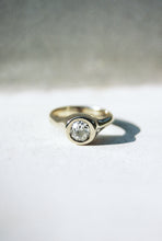 Load image into Gallery viewer, .8ct Old Euro Diamond Bezel Ring
