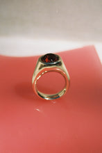 Load image into Gallery viewer, Citrine Heavy Gold Signet Ring
