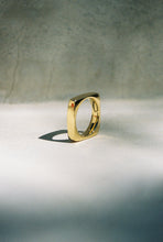 Load image into Gallery viewer, Carved Square-Ish Gold Band (OOAK)
