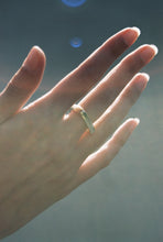 Load image into Gallery viewer, Carved Square-Ish Gold Band (OOAK)
