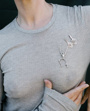 Load image into Gallery viewer, Dancing Figure Brooch
