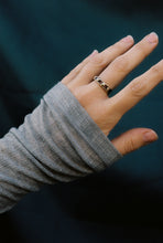 Load image into Gallery viewer, Gold Dots Ring with Pink Sapphires
