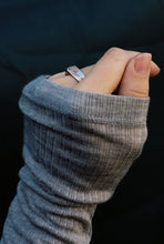 Load image into Gallery viewer, Silver Signet Ring with Gold Spirals
