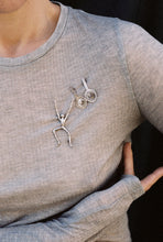 Load image into Gallery viewer, Dancing Figure Brooch
