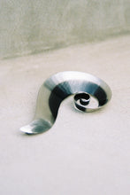 Load image into Gallery viewer, Mid-Century Oxidized Spiral Brooch

