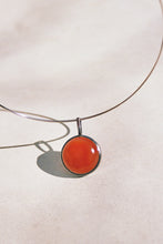 Load image into Gallery viewer, Modernist Artisan Milky Carnelian Pendant
