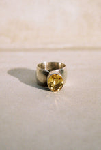 Load image into Gallery viewer, Postmodern Golden Citrine Bezel Ring
