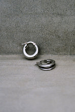 Load image into Gallery viewer, Petite Double Panel Hoop Earrings
