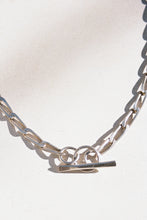 Load image into Gallery viewer, Elongated Curb Chain Necklace with Modernist Toggle
