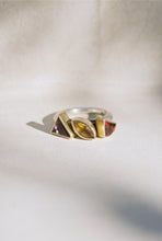 Load image into Gallery viewer, Kinetic Three Stone Ring with Married Metals
