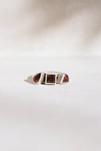 Load image into Gallery viewer, Kinetic Triple Garnet Bezel Ring

