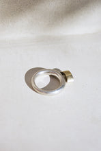 Load image into Gallery viewer, Garnet Marquise Bezel Ring with Married Metals
