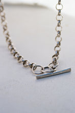 Load image into Gallery viewer, Rolo Chain Necklace with Modernist Toggle Clasp
