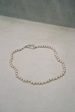 Load image into Gallery viewer, OOAK Vintage Pearl Hook Necklace in Cherry
