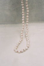 Load image into Gallery viewer, OOAK Vintage Pearl Hook Necklace in Cherry
