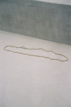 Load image into Gallery viewer, OOAK Vintage Long Pearl Hook Necklace in Sand
