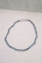 Load image into Gallery viewer, OOAK Vintage Gray Pearl Hook Necklace
