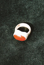 Load image into Gallery viewer, Postmodern Brushed Signet Carnelian Ring
