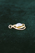 Load image into Gallery viewer, Modernist Gold Moonstone Pendant
