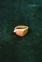 Load image into Gallery viewer, Modernist Coral Ring with Diamond
