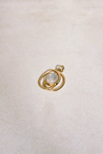 Load image into Gallery viewer, Modernist Gold Moonstone Pendant
