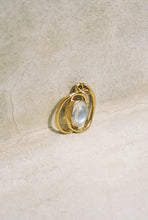 Load image into Gallery viewer, Modernist Gold Moonstone Pendant
