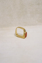 Load image into Gallery viewer, Modernist Coral Ring with Diamond
