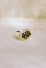 Load image into Gallery viewer, Faceted Smokey Quartz Ring with Matte Silver
