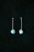 Load image into Gallery viewer, Raw Turquoise Drop Earrings
