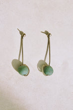 Load image into Gallery viewer, Raw Turquoise Drop Earrings
