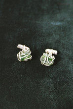 Load image into Gallery viewer, Mid-Century Raw Tourmaline Cuff Links
