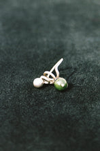 Load image into Gallery viewer, Mid-Century Spiral and Jade Orb Ring
