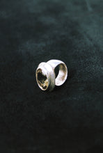 Load image into Gallery viewer, Faceted Smokey Quartz Ring with Matte Silver
