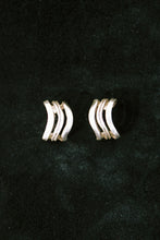 Load image into Gallery viewer, Abstract Cutout Wave Hoops
