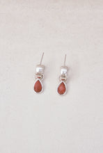 Load image into Gallery viewer, Wide Huggies with Detachable Coral Dangles
