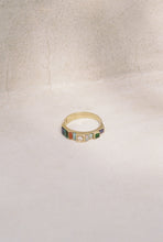 Load image into Gallery viewer, Mid Century Multi Stone Inlay Ring
