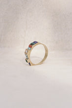 Load image into Gallery viewer, Mid Century Multi Stone Inlay Ring
