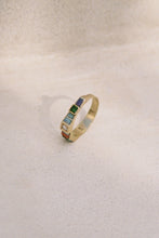 Load image into Gallery viewer, Mid Century Multi Stone Inlay Ring
