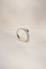 Load image into Gallery viewer, Mid Century Fire Opal and Coral Inlay Ring
