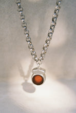 Load image into Gallery viewer, Carnelian Rolo Chain Necklace with Custom Clasp
