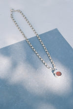 Load image into Gallery viewer, Carnelian Rolo Chain Necklace with Custom Clasp
